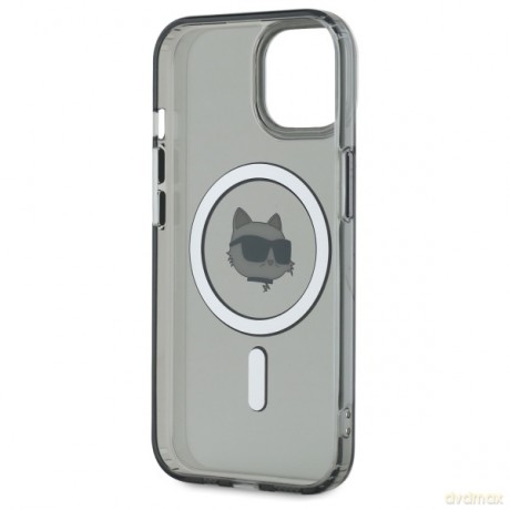 Karl Lagerfeld nakładka HC MagSafe IML Metal Choupette Head do iPhone 15 6,1 czarna
