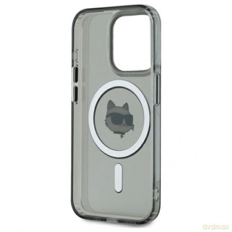 Karl Lagerfeld nakładka HC MagSafe IML Metal Choupette Head do iPhone 15 Pro Max 6,7 czarna