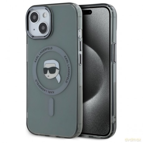 Karl Lagerfeld nakładka HC MagSafe IML Metal K. Head do iPhone 15 6,1 czarna