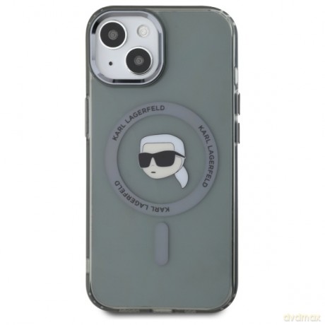 Karl Lagerfeld nakładka HC MagSafe IML Metal K. Head do iPhone 15 6,1 czarna