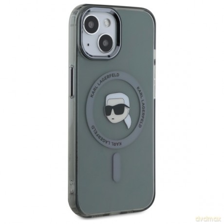 Karl Lagerfeld nakładka HC MagSafe IML Metal K. Head do iPhone 15 6,1 czarna