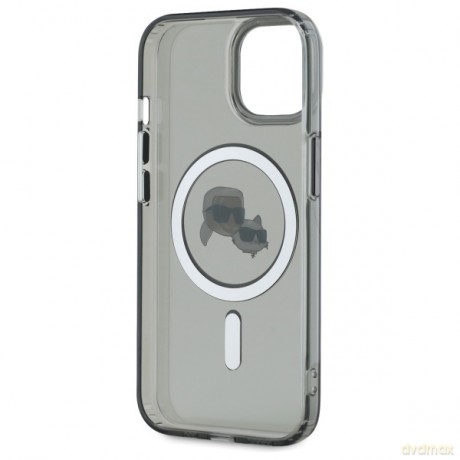 Karl Lagerfeld nakładka HC MagSafe IML Metal KC Heads do iPhone 15 6,1 czarna