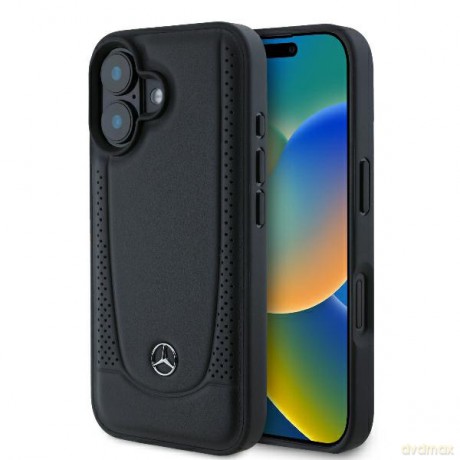 Mercedes nakładka do iPhone 16 6,1 MEHCP16SARMBK Hardcase Leather Urban czarna