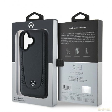 Mercedes nakładka do iPhone 16 6,1 MEHCP16SARMBK Hardcase Leather Urban czarna