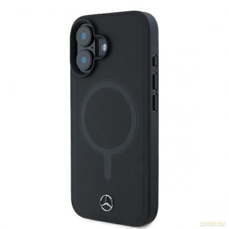 Mercedes nakładka do iPhone 16 Plus 6,7 MEHMP16M23RCMK Hardcase Smooth Leather MagSafe czarna