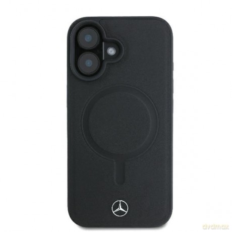 Mercedes nakładka do iPhone 16 Plus 6,7 MEHMP16M23RCMK Hardcase Smooth Leather MagSafe czarna