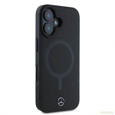 Mercedes nakładka do iPhone 16 Plus 6,7 MEHMP16M23RCMK Hardcase Smooth Leather MagSafe czarna