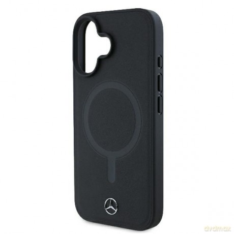 Mercedes nakładka do iPhone 16 Plus 6,7 MEHMP16M23RCMK Hardcase Smooth Leather MagSafe czarna