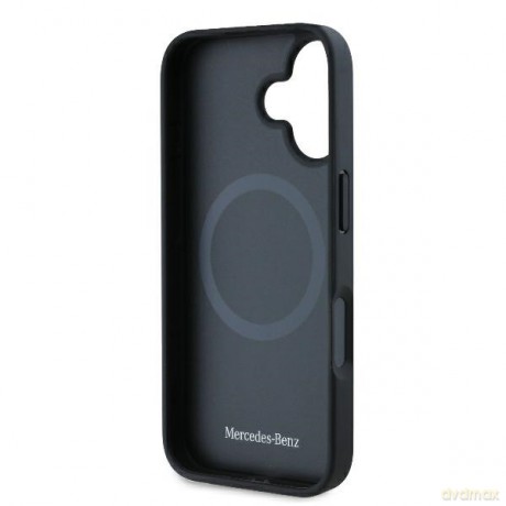 Mercedes nakładka do iPhone 16 Plus 6,7 MEHMP16M23RCMK Hardcase Smooth Leather MagSafe czarna