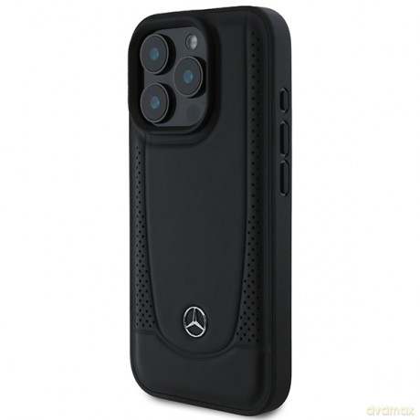 Mercedes nakładka do iPhone 16 Pro 6,3 MEHCP16LARMBK Hardcase Leather Urban czarna