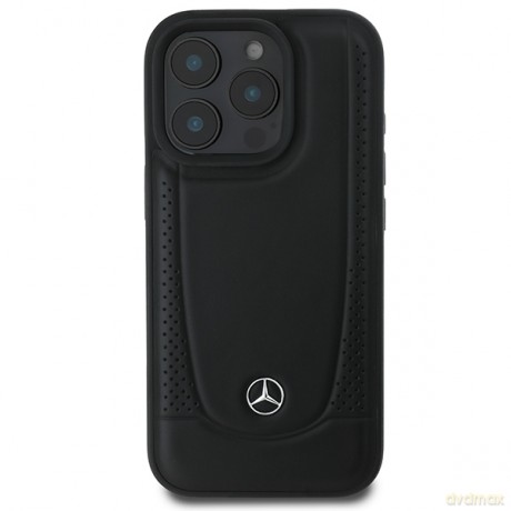 Mercedes nakładka do iPhone 16 Pro 6,3 MEHCP16LARMBK Hardcase Leather Urban czarna