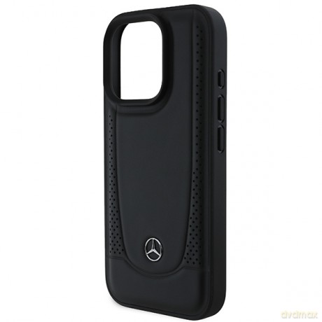 Mercedes nakładka do iPhone 16 Pro 6,3 MEHCP16LARMBK Hardcase Leather Urban czarna