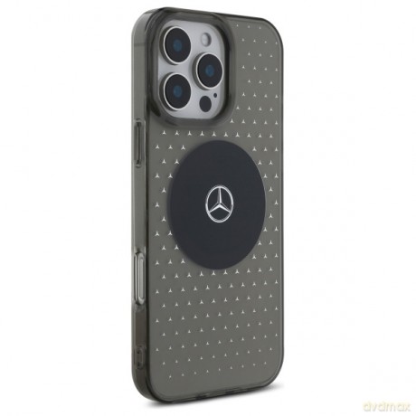 Mercedes nakładka do iPhone 16 Pro 6,3 MEHMP16L23HCPK Hardcase MB Case Star Pattern czarna