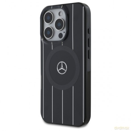 Mercedes nakładka do iPhone 16 Pro 6,3 MEHMP16L23HRSK Hardcase MB Double Layer Crossed Lines MagSafe czarna