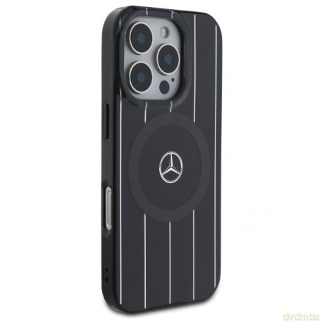 Mercedes nakładka do iPhone 16 Pro 6,3 MEHMP16L23HRSK Hardcase MB Double Layer Crossed Lines MagSafe czarna
