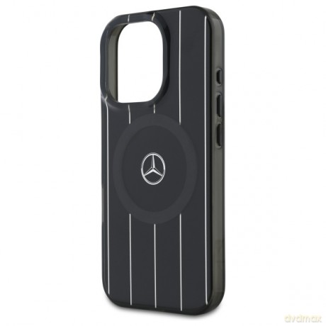 Mercedes nakładka do iPhone 16 Pro 6,3 MEHMP16L23HRSK Hardcase MB Double Layer Crossed Lines MagSafe czarna