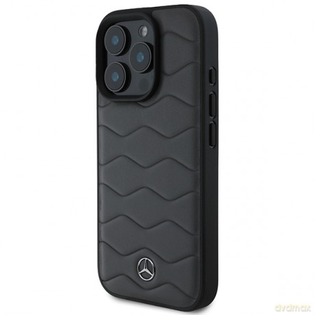 Mercedes nakładka do iPhone 16 Pro Max 6,9 MEHCP16X23RWRSA Hardcase MB Waves Leather szara