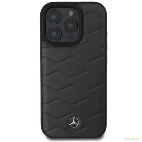 Mercedes nakładka do iPhone 16 Pro Max 6,9 MEHCP16X23RWRSA Hardcase MB Waves Leather szara