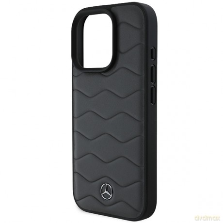 Mercedes nakładka do iPhone 16 Pro Max 6,9 MEHCP16X23RWRSA Hardcase MB Waves Leather szara