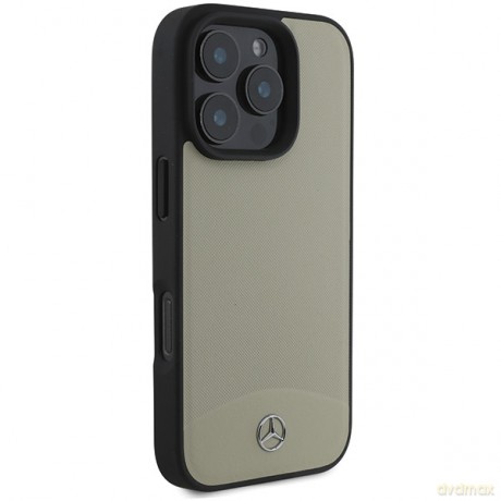 Mercedes nakładka do iPhone 16 Pro Max 6,9 MEHMP16X23RBARE Hardcase MB Textured and Plain Leather MagSafe beżowa