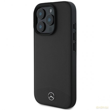 Mercedes nakładka do iPhone 16 Pro Max 6,9 MEHMP16X23RBARK Hardcase Textured And Plain Leather MagSafe czarna