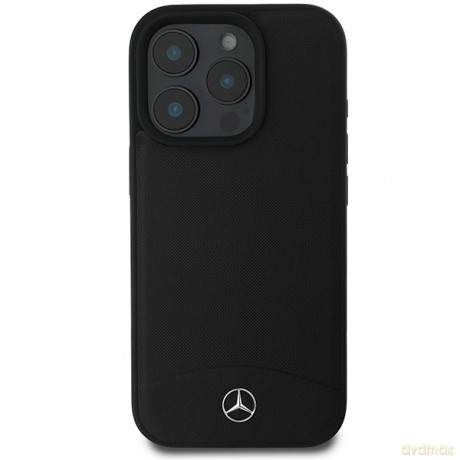 Mercedes nakładka do iPhone 16 Pro Max 6,9 MEHMP16X23RBARK Hardcase Textured And Plain Leather MagSafe czarna