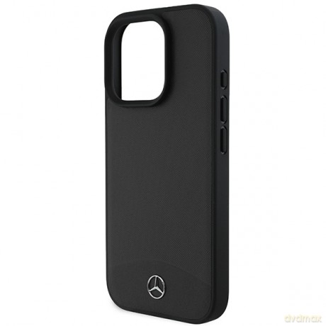 Mercedes nakładka do iPhone 16 Pro Max 6,9 MEHMP16X23RBARK Hardcase Textured And Plain Leather MagSafe czarna