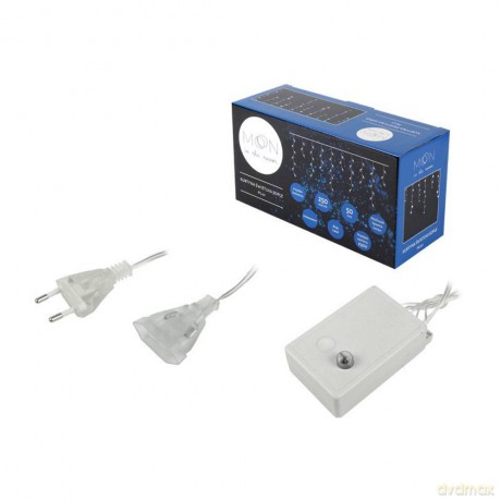 MOON Kurtyna świetlna SOPLE 250 LED, 5 m, 8 funkcji, 230V, białe