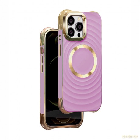 Nakładka Circle Glam Mag do iPhone 16 6,1 fioletowa