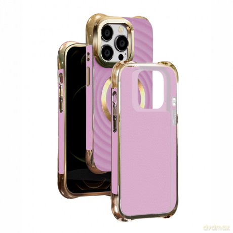 Nakładka Circle Glam Mag do iPhone 16 Plus 6,7 fioletowa