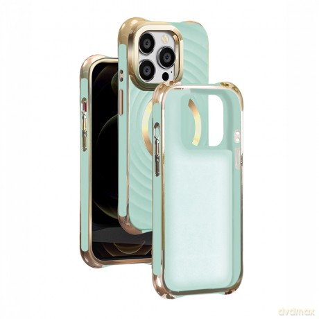 Nakładka Circle Glam Mag do iPhone 16 Plus 6,7 miętowa