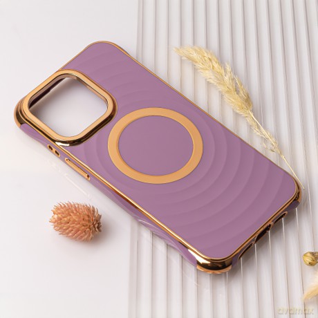 Nakładka Circle Glam Mag do iPhone 16 Pro 6,3 fioletowa