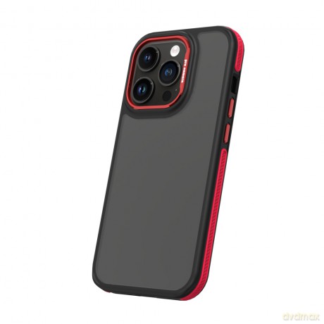 Nakładka Crystal Black do iPhone 14 Pro 6,1 czerwona