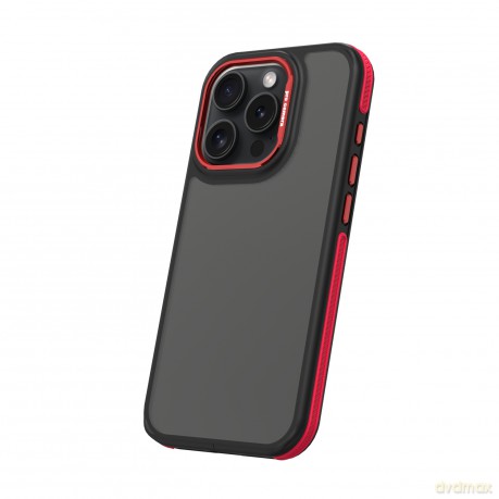 Nakładka Crystal Black do iPhone 15 Pro Max 6,7 czerwona