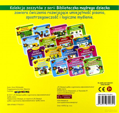 Bibl. mądrego dziecka - Zeszyt dwulatka [KSIĄŻKA]