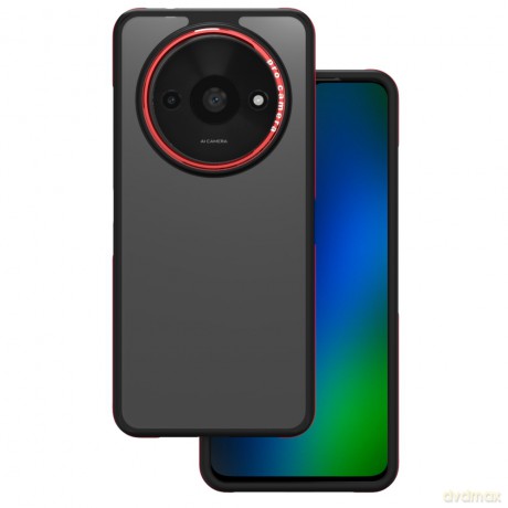 Nakładka Crystal Black do Xiaomi Redmi A3 4G (Global) czerwona