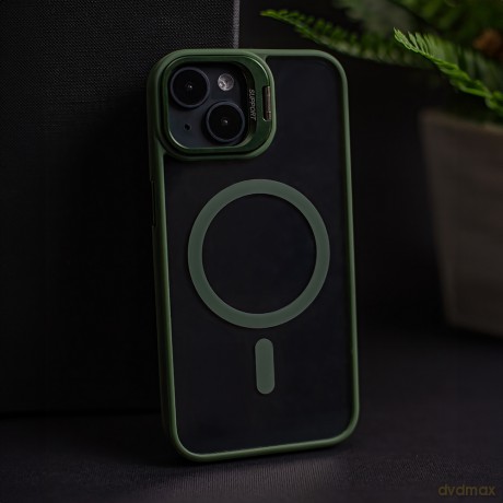 Nakładka Extra Lens Mag do iPhone 16 Plus 6,7 ciemnozielona