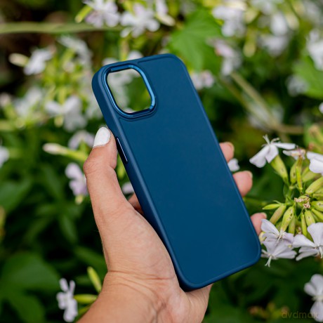 Nakładka Satin do iPhone 16 6,1 ciemnoniebieska