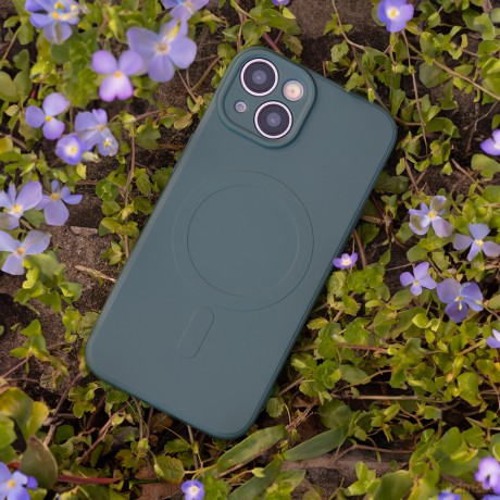 Nakładka Simple Color Mag do iPhone 16 Plus 6,7 ciemnozielona