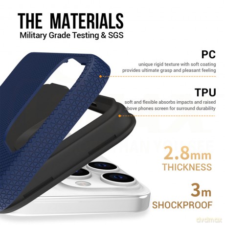 Vmax nakładka Triangle Case do iPhone 16 Plus 6,7 granatowa