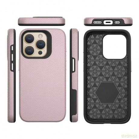 Vmax nakładka Triangle Case do iPhone 16 Plus 6,7 różowo-złota