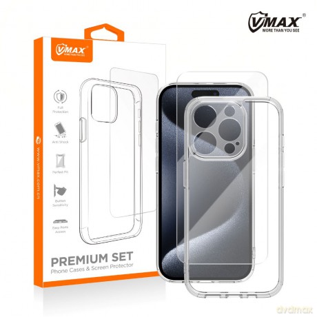Vmax zestaw nakładka Mag + szkło 2,5D premium do iPhone 16 6,1