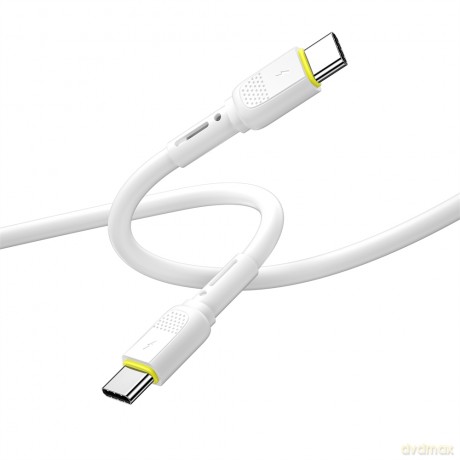 WIWU 60W szybki kabel typ C-C Wi-C034 biały