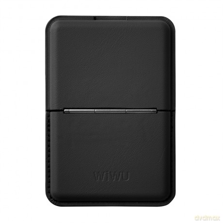 WIWU Magnetyczna nakładka portfel na telefon MW-001 czarny
