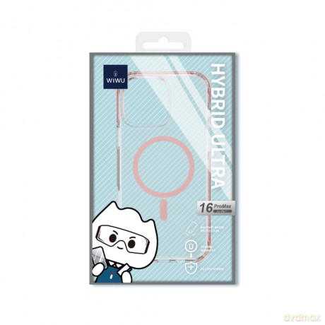 WIWU nakładka Magsafe Hybrid Ultra do iPhone 16 6,1 różowa HCC-203