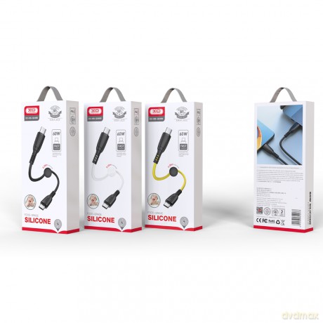 XO kabel NB-Q248B PD USB-C - USB-C 0,25m 60W biały
