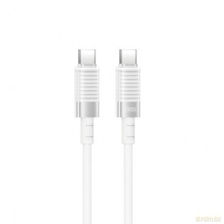 XO kabel NB-Q282B PD USB-C - USB-C 1,0m 60W biały
