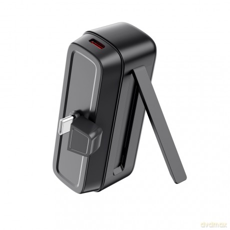 XO power bank mini PR244 20W 5000 mAh z konektorem USB-C czarny