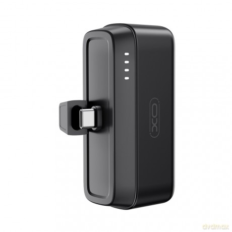 XO power bank mini PR244 20W 5000 mAh z konektorem USB-C czarny