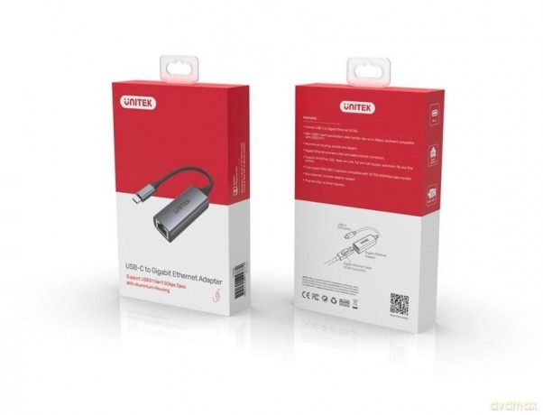Adapter USB-C 3.1 GEN 1 RJ45; 1000 Mbps; U1312A